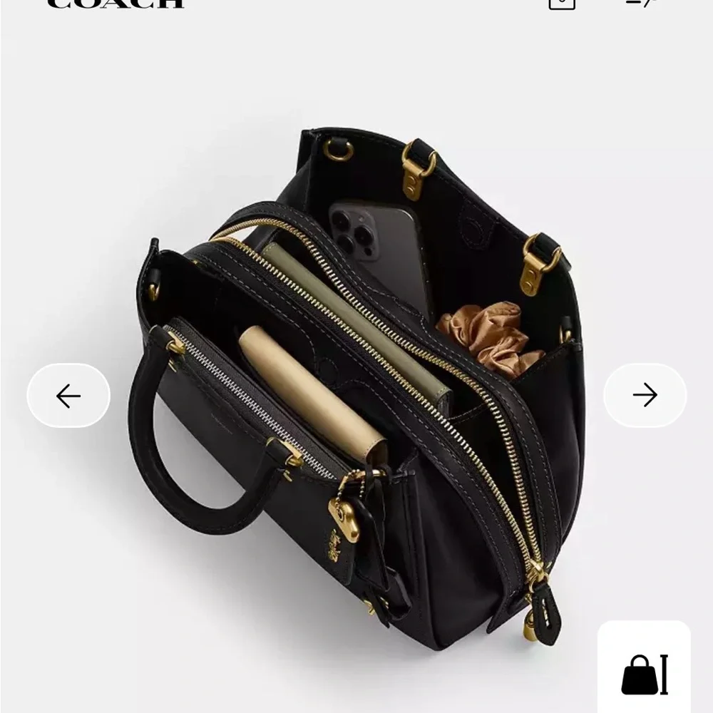 Coach Rogue 31 Black Leather - Picture 14 of 15